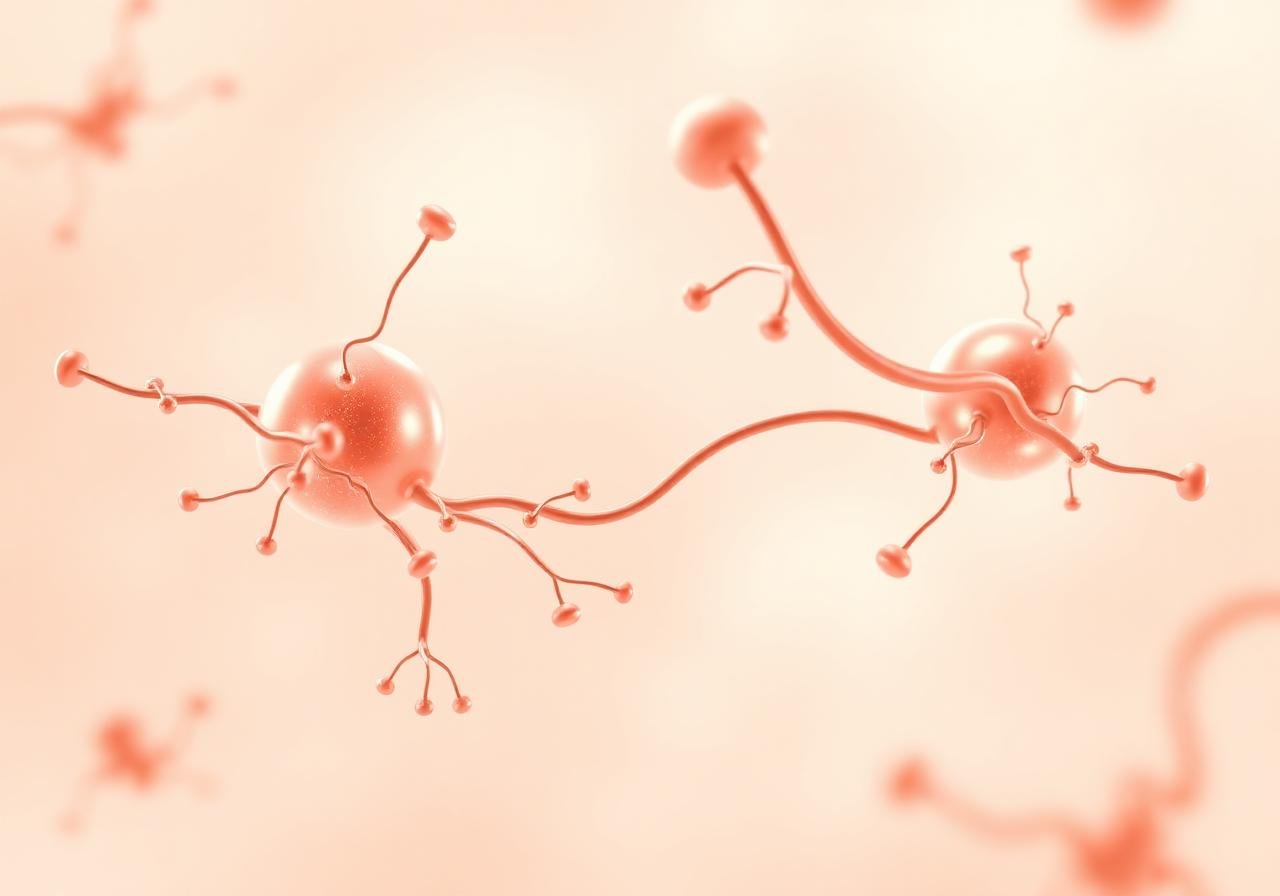 Abstract glowing cellular energy art