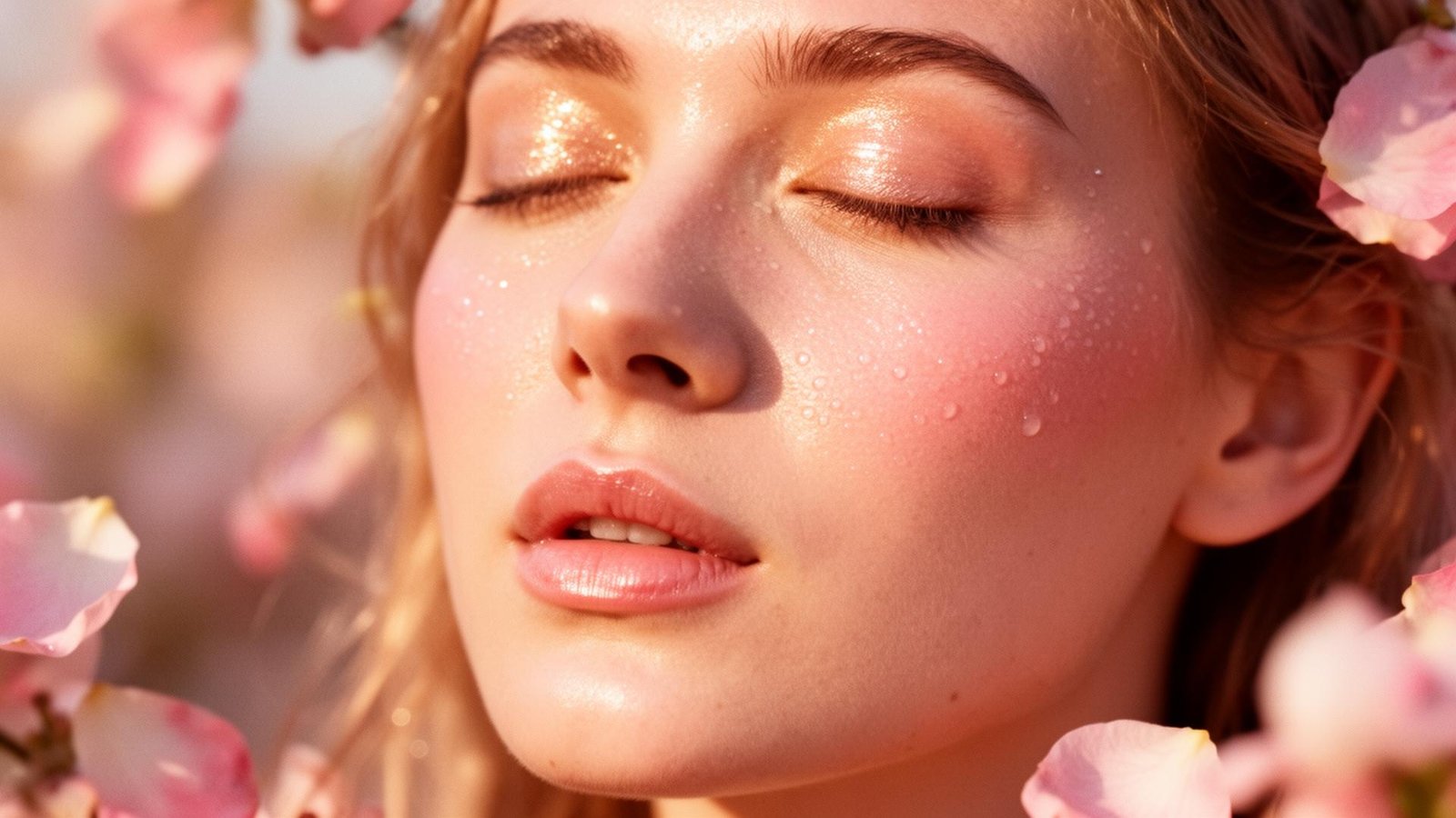 Soft luminous skin in morning light